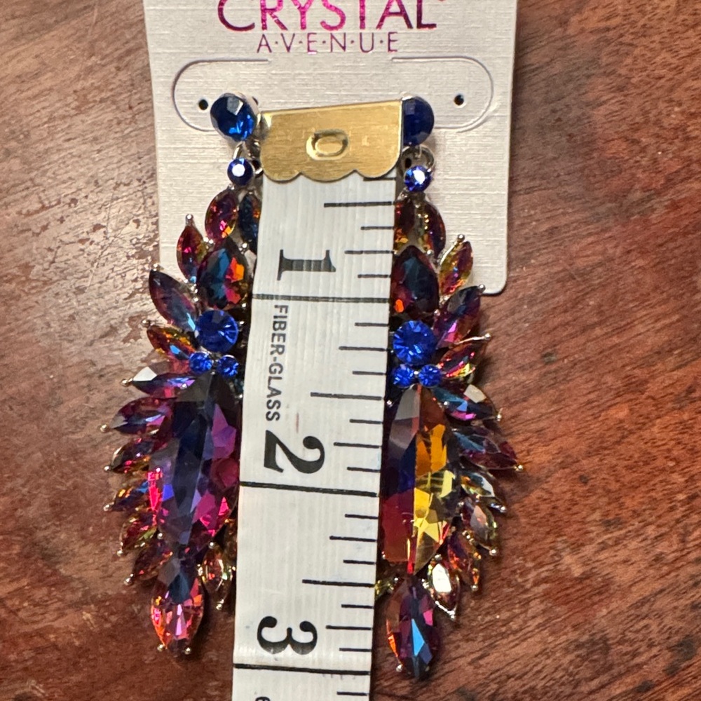 Multicolor Statement Earrings - image 4